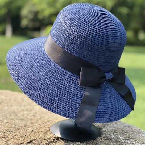Vacation beach hat women's summer seaside straw hat sunscreen sunshade travel Korean version versatile big eaves sun hat
