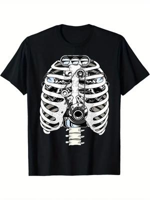 Mechanic Automotive Engineer Skeleton Mechanic Men's T-Shirt