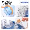 Cartoon Sports Water Cups with Spray Function Leak-Proof Plastic Water Bottles 600ml Transparent Fitness Drinking Cups Outdoor