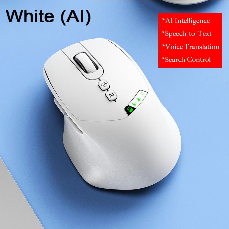 2.4G + Bluetooth Dual-Mode Wireless Charging Mouse with Digital Screen Display Silent Ergonomic Design Office Universal Mouse