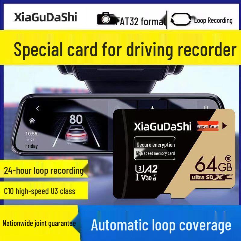 High-Speed 128GB Dashcam & Surveillance SD Card
