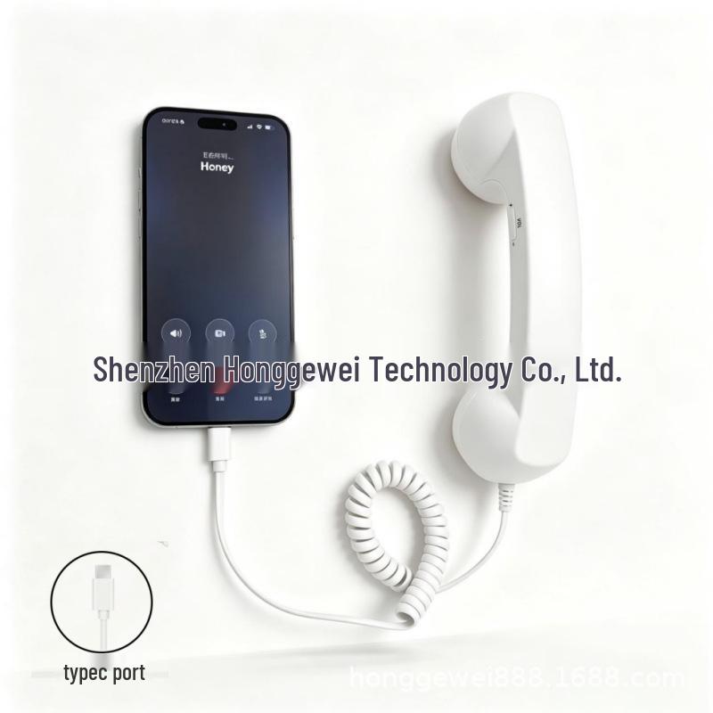 Fashion Retro Anti-Radiation Large Handset Phone Microphone - Cool Gift Telephone Handset