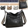 Multi- Casual Crossbody Bag with Patterned Strap, Versatile, Multi-Compartment, Daily Commuting, Able & Practical