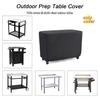 Multi-size Optional Black Silver Outdoor Patio Dustproof Sun Protection Durable Black Fabric Keyboard Outdoor Cart Dustproof Table Cover