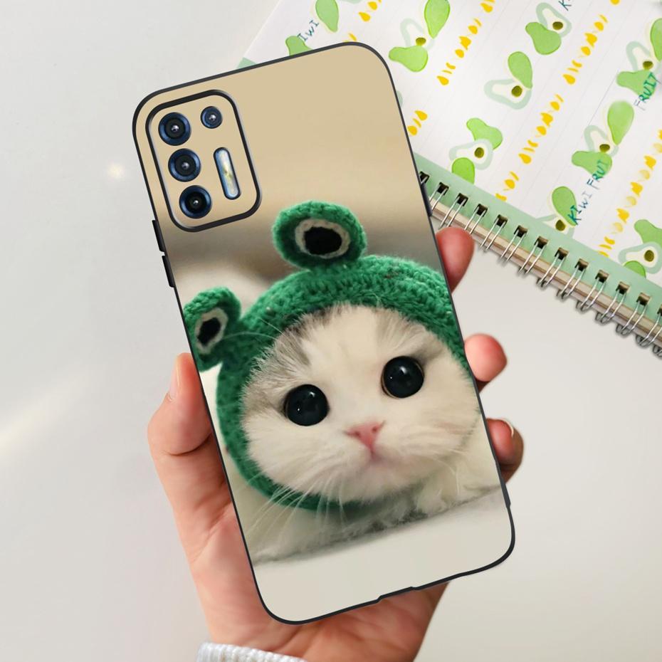 För Motorola Moto G9 Plus Fodral Mode Design Mjukt TPU-skydd För Motorola Moto G9 Power MOTO G9Plus Svart Silikonstötfångare