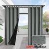 1pc Modern 100% Blackout Waterproof Outdoor Curtains, Curtains for Garden, Patio, Porch, Bedroom, Living Room, Pergola, Cabana