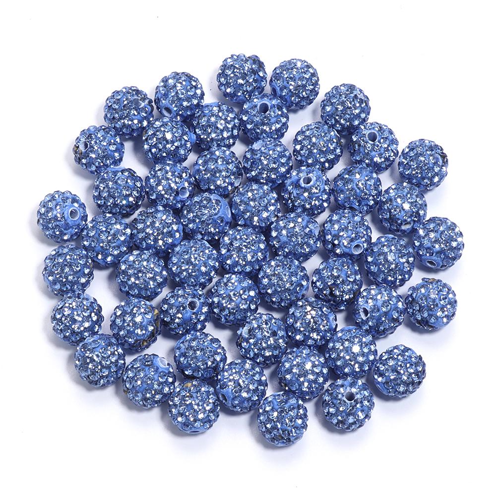 10pcs/bag Colorful Soft Pottery Clay Shamballa Beads Loose Beads For Jewelry Making DIY Necklace Bracelets Pendants Accessories