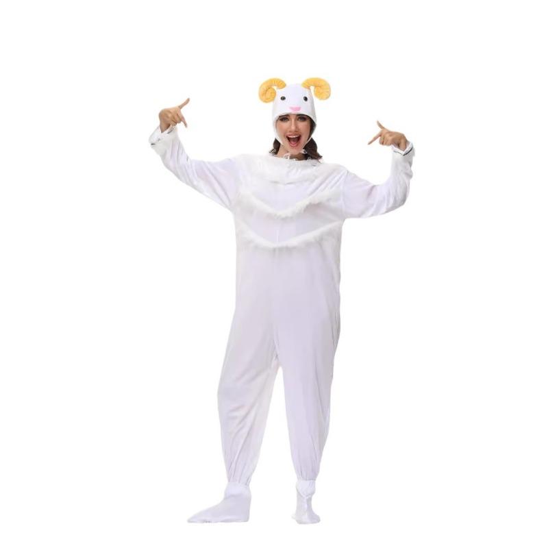 Halloween Adult Sheep Animal Onesie Amusement Park Stage Orgy Party Doll Costume