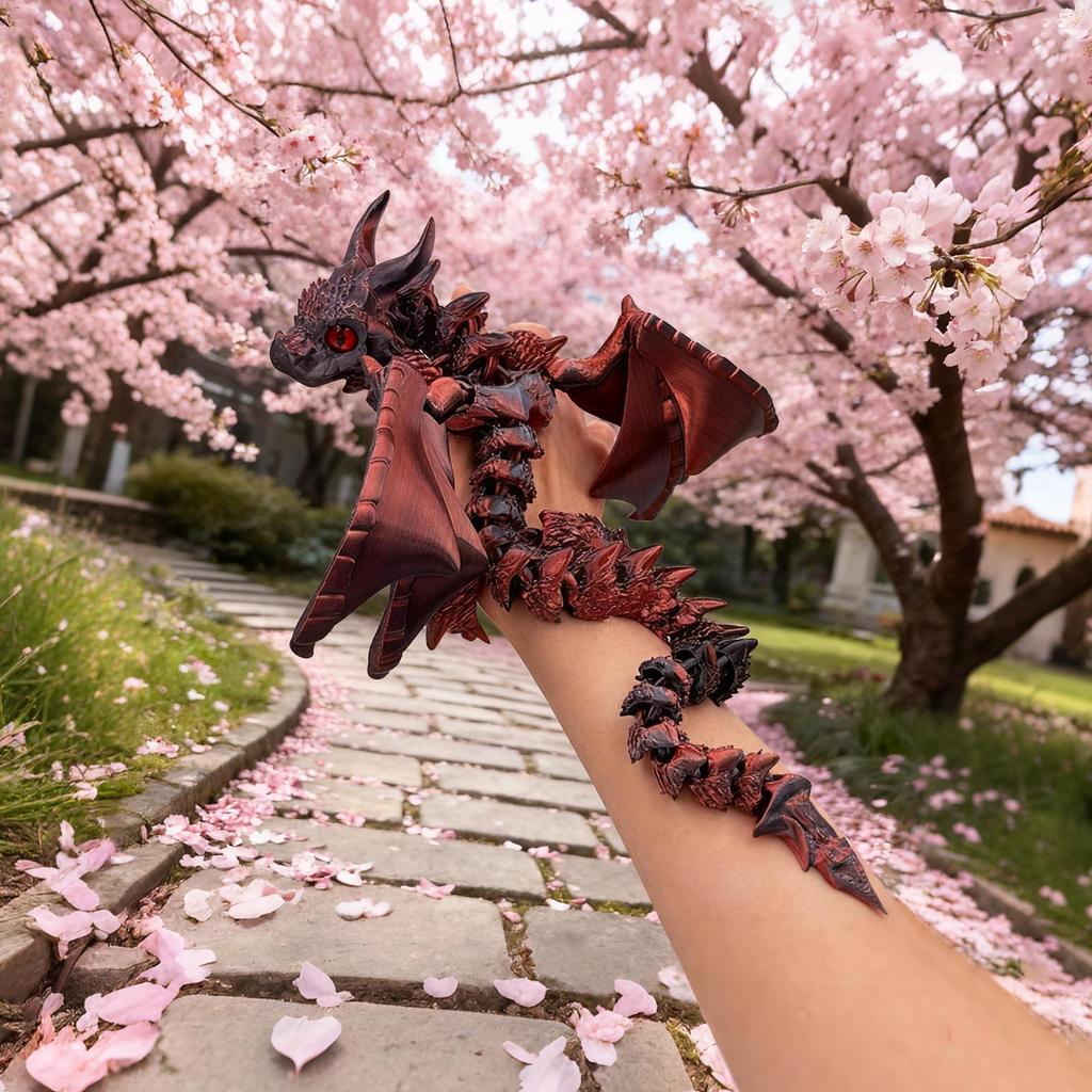 Large-horned Scale Dragon Figure Model Ornament