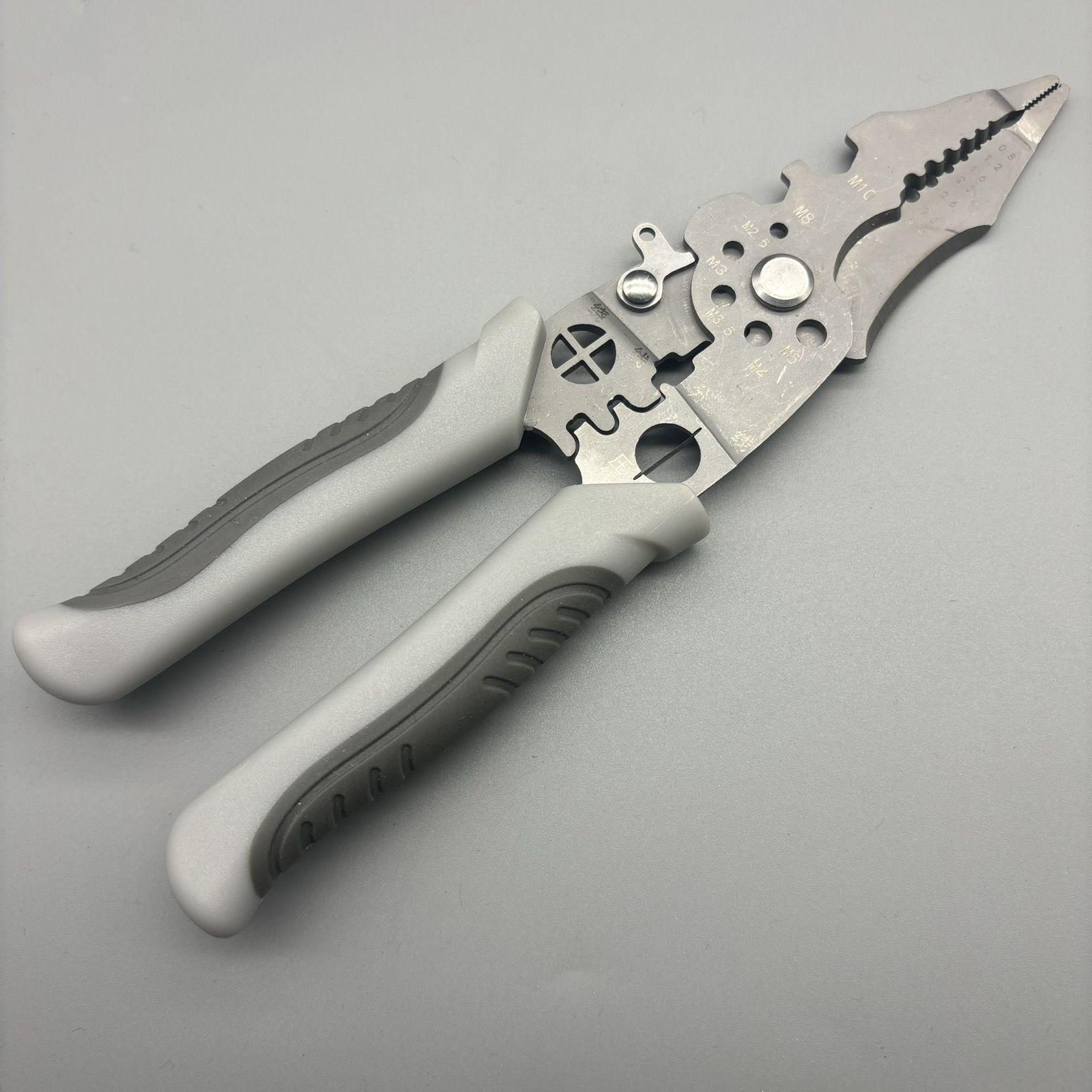 

Многофункциональный электрический стриппер и кусачки для проводов: Зачистка, Снятие изоляции, Обжим и Обмотка ножницами Needle-Nose Wire Stripper 3.0mm Thick PP Bag