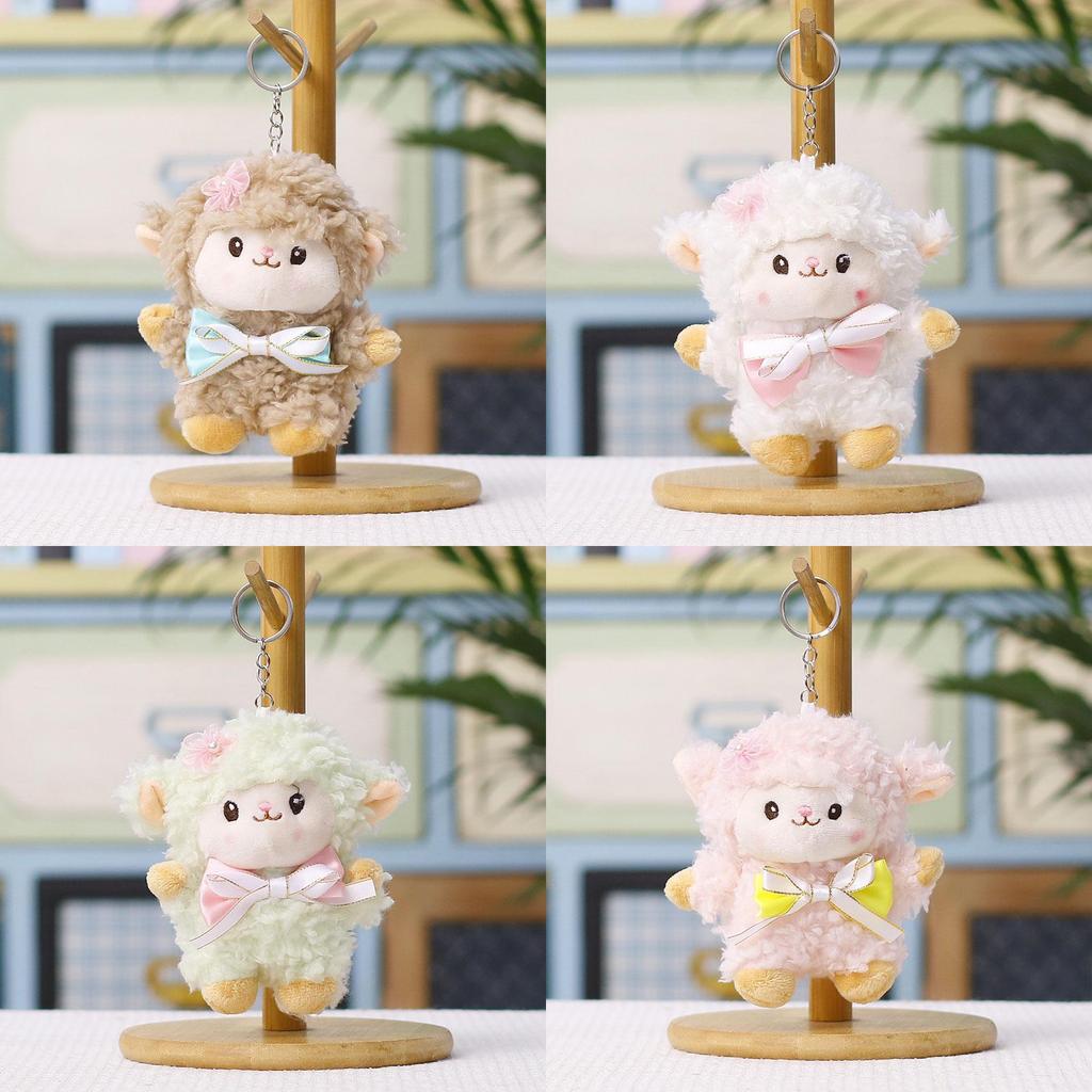 Pecora di peluche regalo per bambini con imbottitura in cotone PP per decorazioni nuziali e ciondolo per borsa