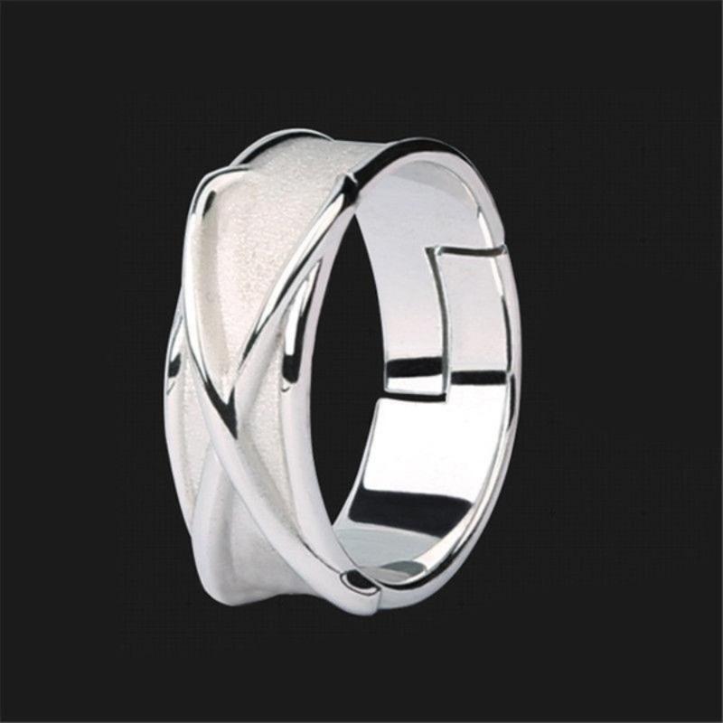 Anello da dito Anime Nero Son Goku Gokou Tempo Anello a croce argento di semplice eleganza
