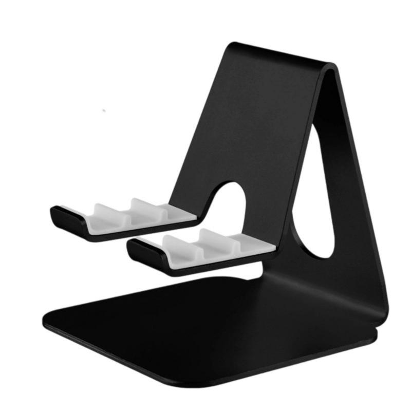 Phone Holder Universal Angle Adjustable Stand for Phone Tablet Tabletop Aluminum Support Cradle for Live Watching Video