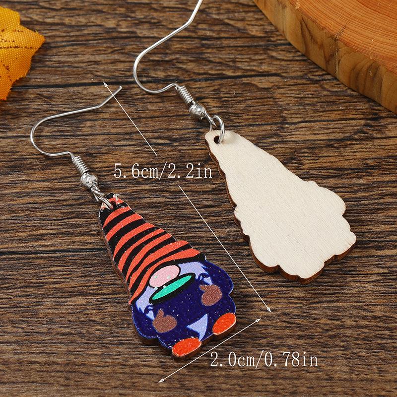 European & American Halloween Pumpkin Cat Candy Basket Earrings