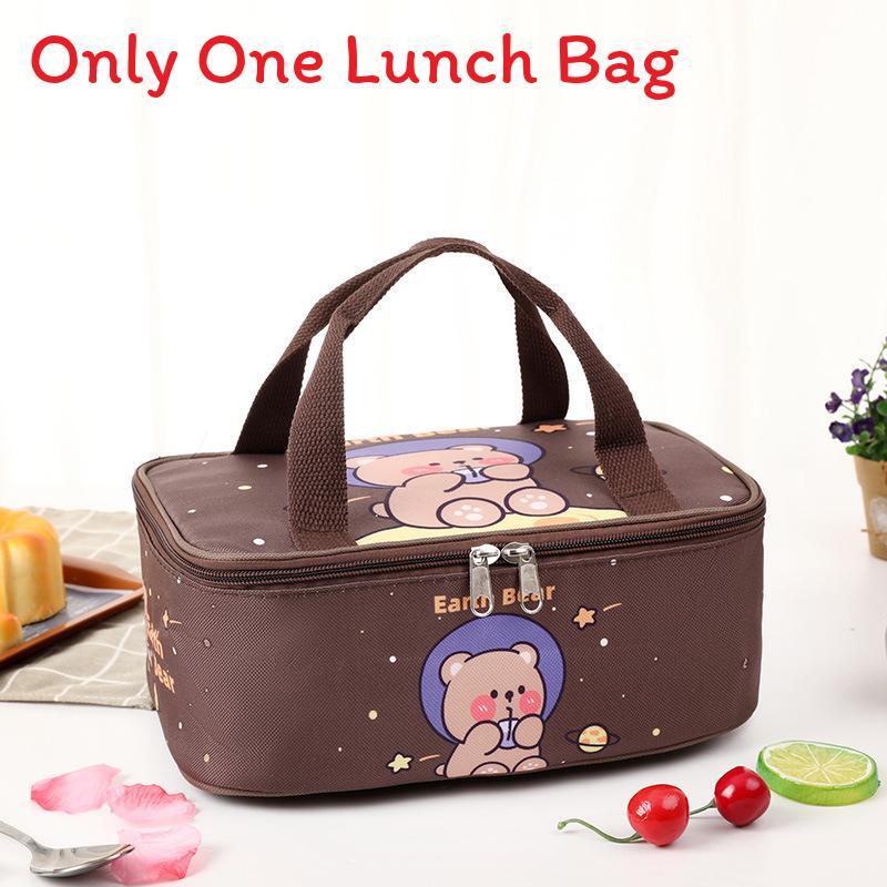 Space Bear Bento Cooler With Reusable Material For School And Travel