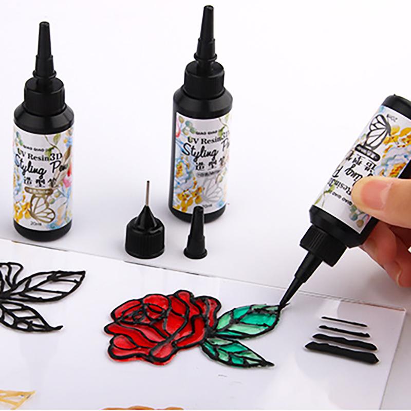 UV Hard Glue Transparent Liquid 3D Hook Line Tool DIY Handmade UV Resin Jewelry Making Resin Liquid Dye Pigment Epoxy