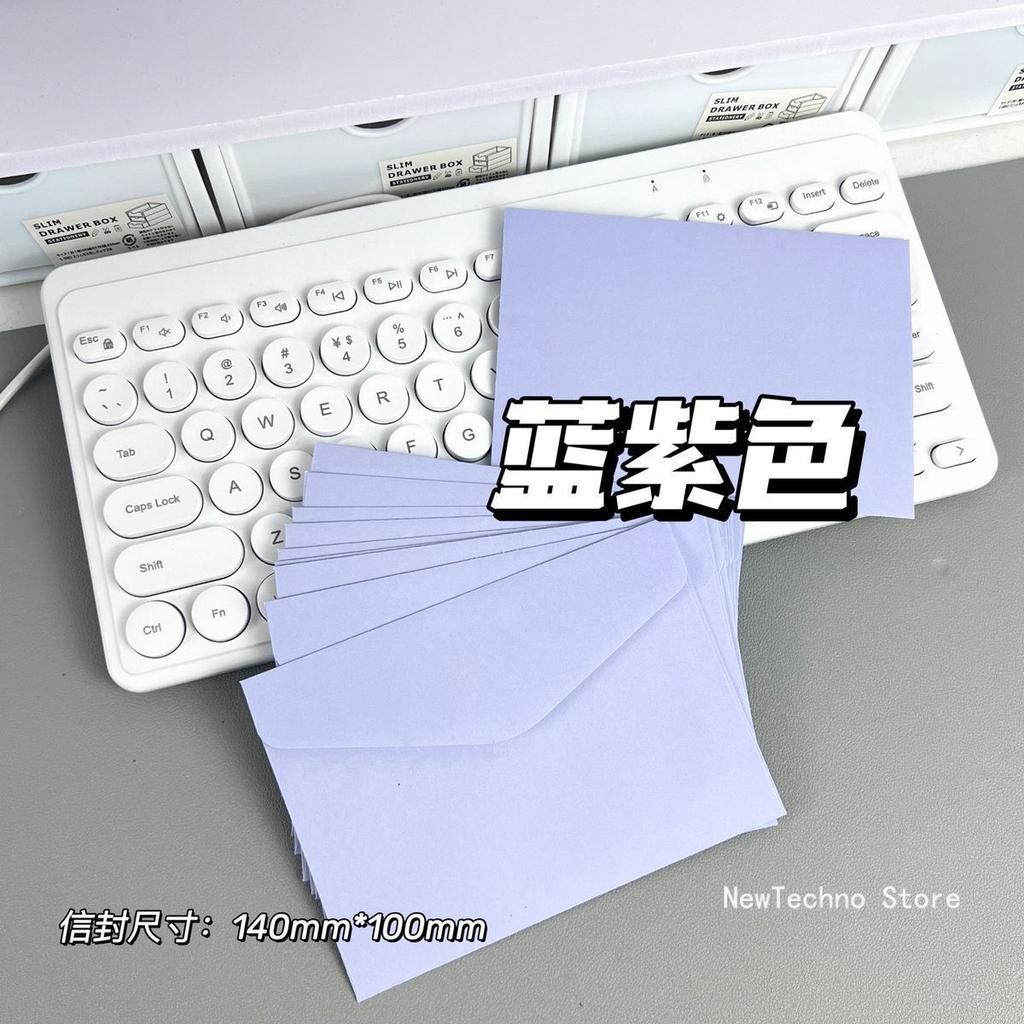 10pcs/set Candy Color Envelopes Blank Envelopes DIY Multi-function Craft Paper Envelope For Letter Postcards Wedding Invitation