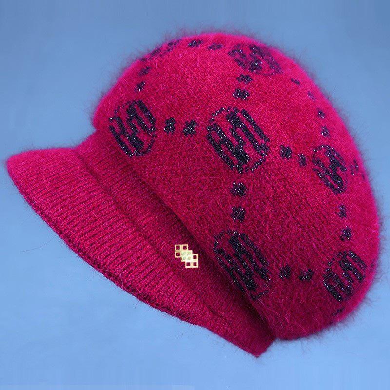 

Женский осенне-зимний комплект из шерстяного вязаного берета и шарфа - Теплый, универсальный, утолщенный для женщин среднего и пожилого возраста