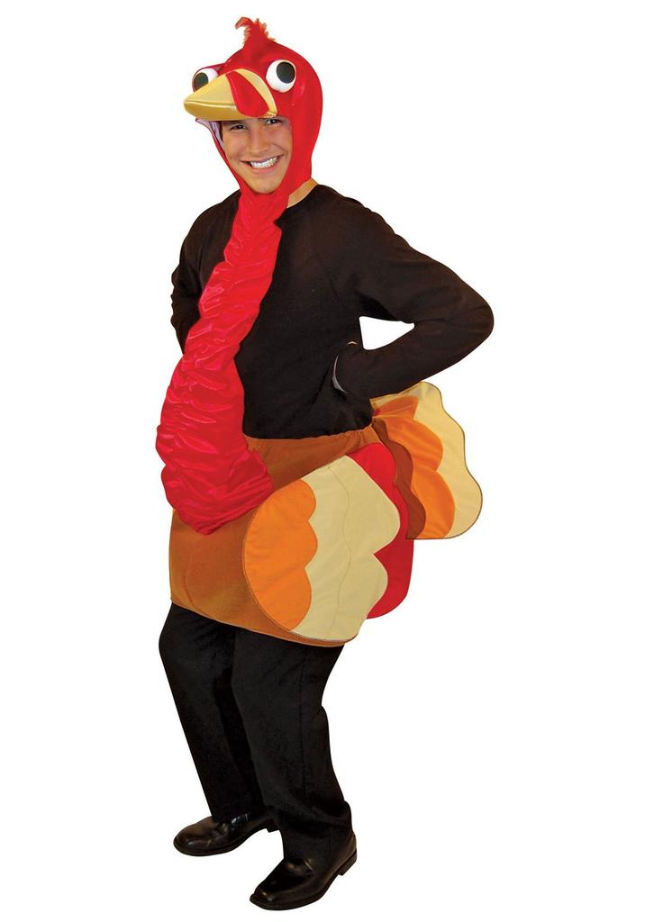 Turkey Adult Halloween Costume for One Size Fits Most Adults Costume, Adults,