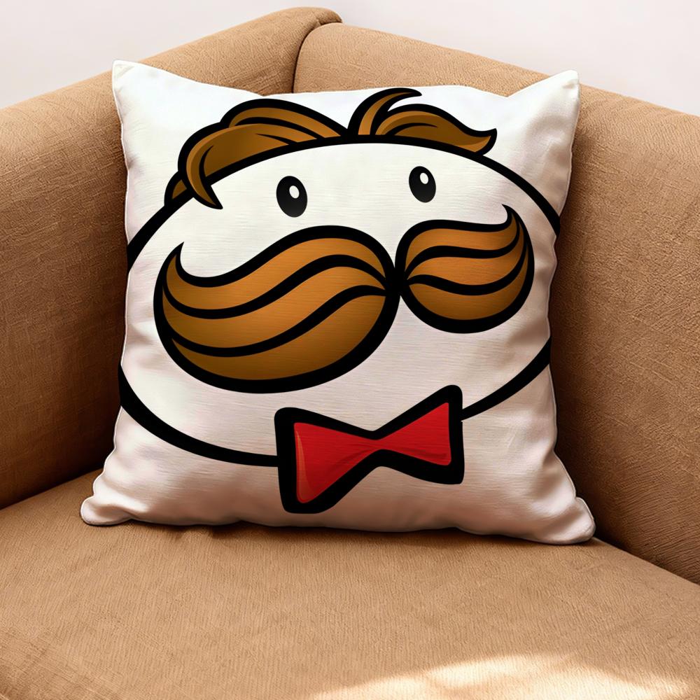 Pringles Cushion Cover Premium Comfort Reversible Pillow Cove -Two in One Design for Any Room & Car Interior