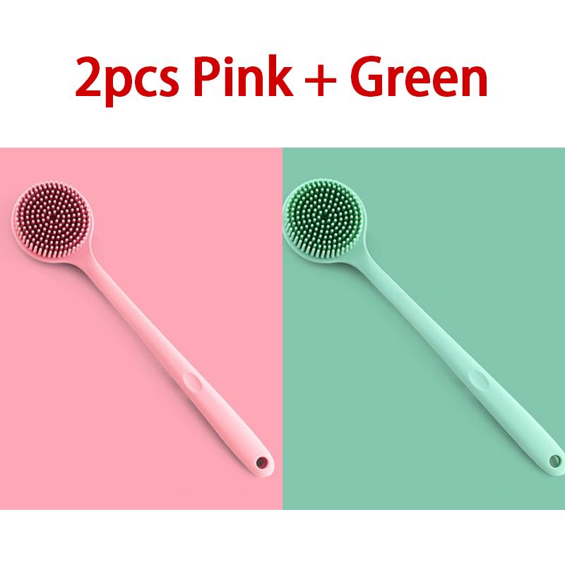 Silicone Shower Brush Body Exfoliating Dry Brushing Bathroom Back Bath Brush for Shower Brush for The Back