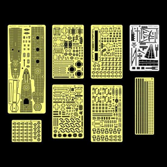 Scale Parts for Tamiya Light Cruiser Isuzu 1944 Rb7082 1/700 Photo-Etched