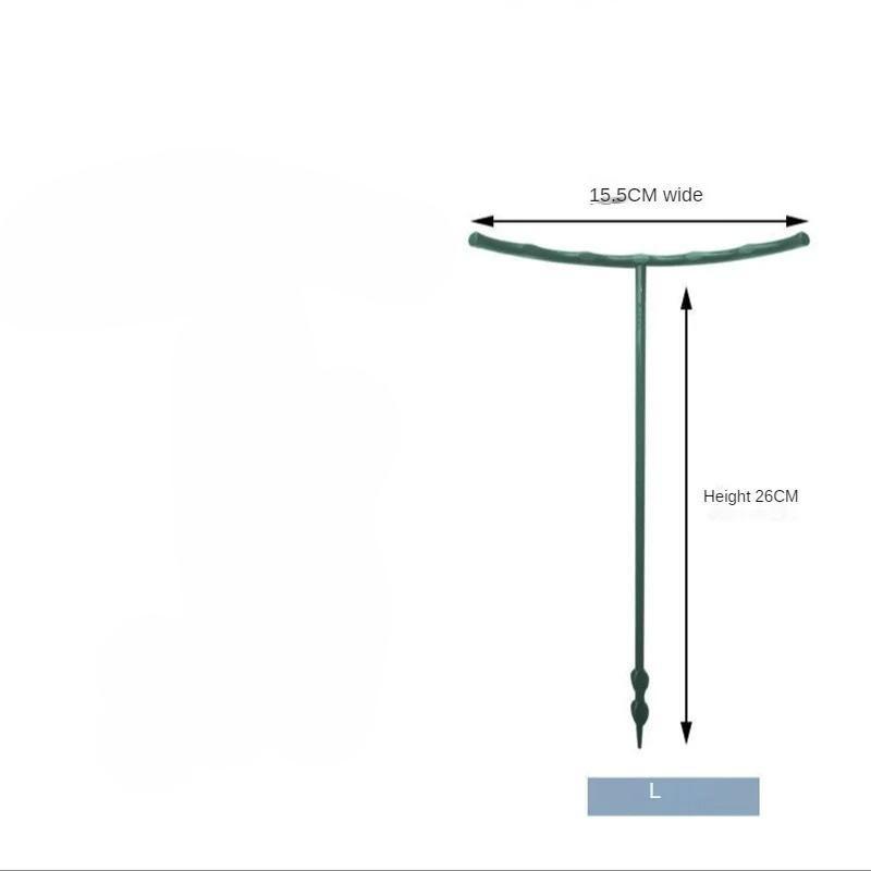 1 Pack Indoor Plant Tomato Climbing Stand Stake Garden Frame Semi-Circle Support Ring Plastic Cage Home Items