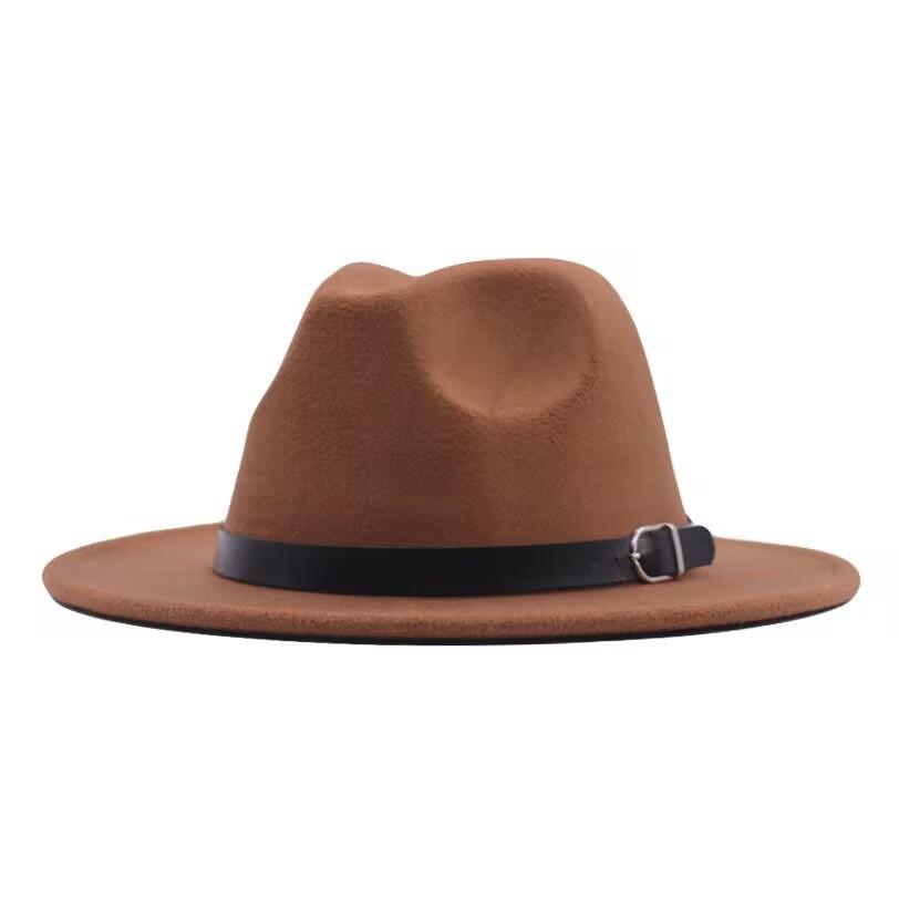 

JYL TS DIY PU Wide Brim Hat Unisex Holiday Breathable Sun Protection Hat Faux Leather camel_M(56-58cm） бірюзовий