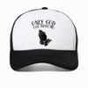 Unisexs Summer Fashionable Casual Sports Cap Only GOD CAN JUDGE ME Printed Baseball Caps Breathable Adjustable Trucker Hat