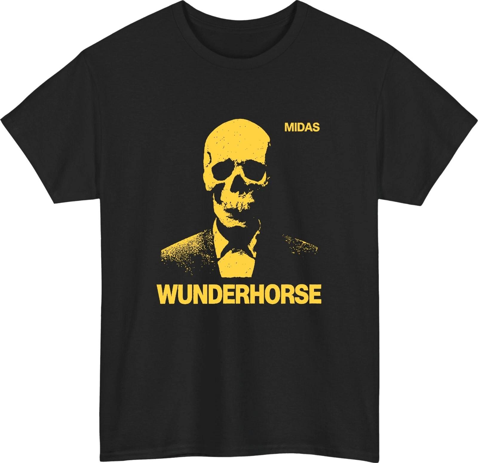 

100% cotton TOPS UNISEX TEES MENS WOMENS Wunderhorse band t shirt, Wunderhorse Midas tshirt, Music enthusiast gift tee M чёрный