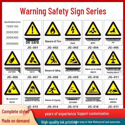 Fire Safety Exit & Warning Sign Series