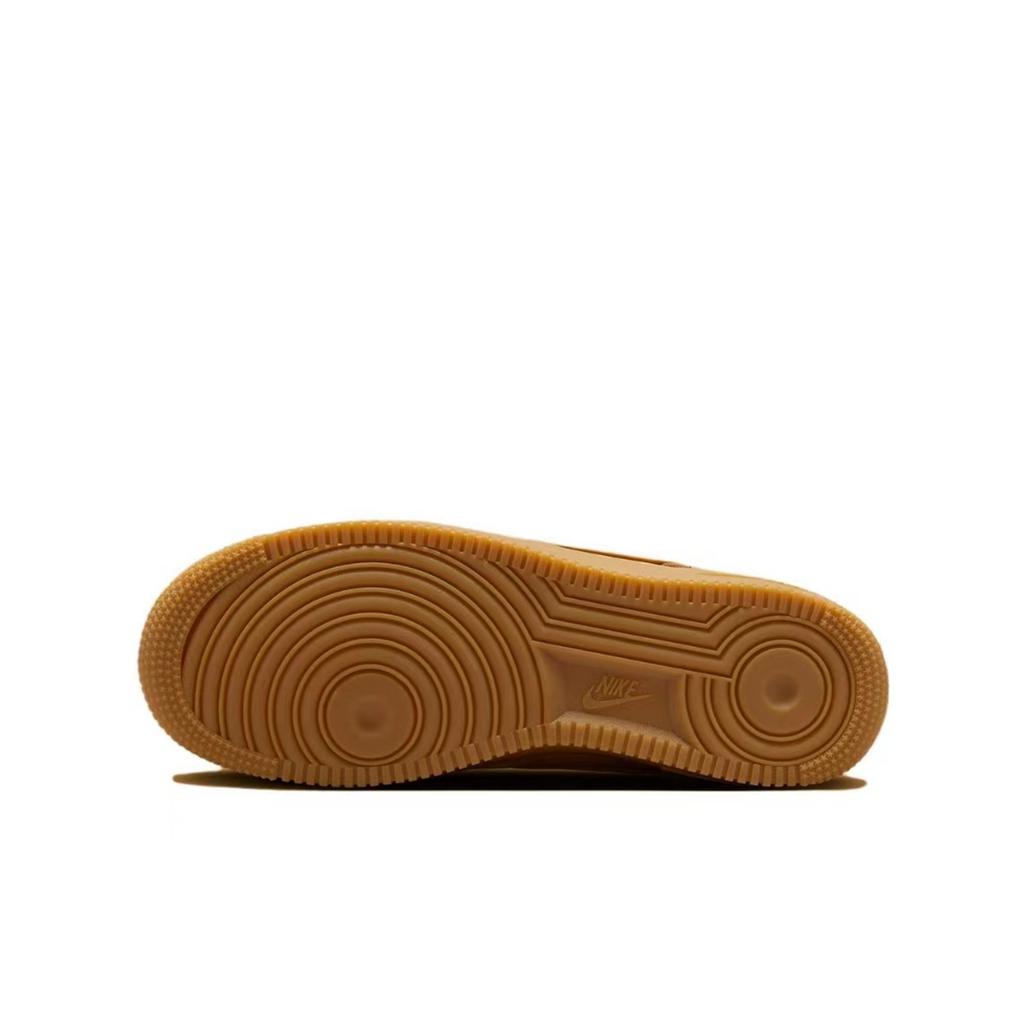 Nike Air Force 1 Slip Resistant Abrasion Resistant Low top Skateboard Shoes Unisex Brown CJ9179-200(Team603-S-BOX)