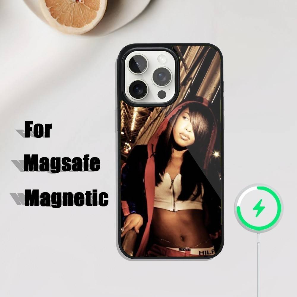 Hip Hop Music A-Aaliyah Phone Case For iPhone 17,16,15,14,13,12,11,Pro,Max,Plus,Mini,SE4,E Magnetic Magsafe Wireless Charging