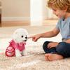 Yousheng Kids Electric Plush Dog Toy with Leash Interactive Barking Nodding Movable Tail Walking Puppy Plushie Toddlers Educational Simulation Stuffed