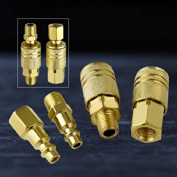 Quick Release Coupling Adapter Quick Coupler Tool Air Line Hose Fitting Quick Connect Air Hose Fittings Easy to Use
