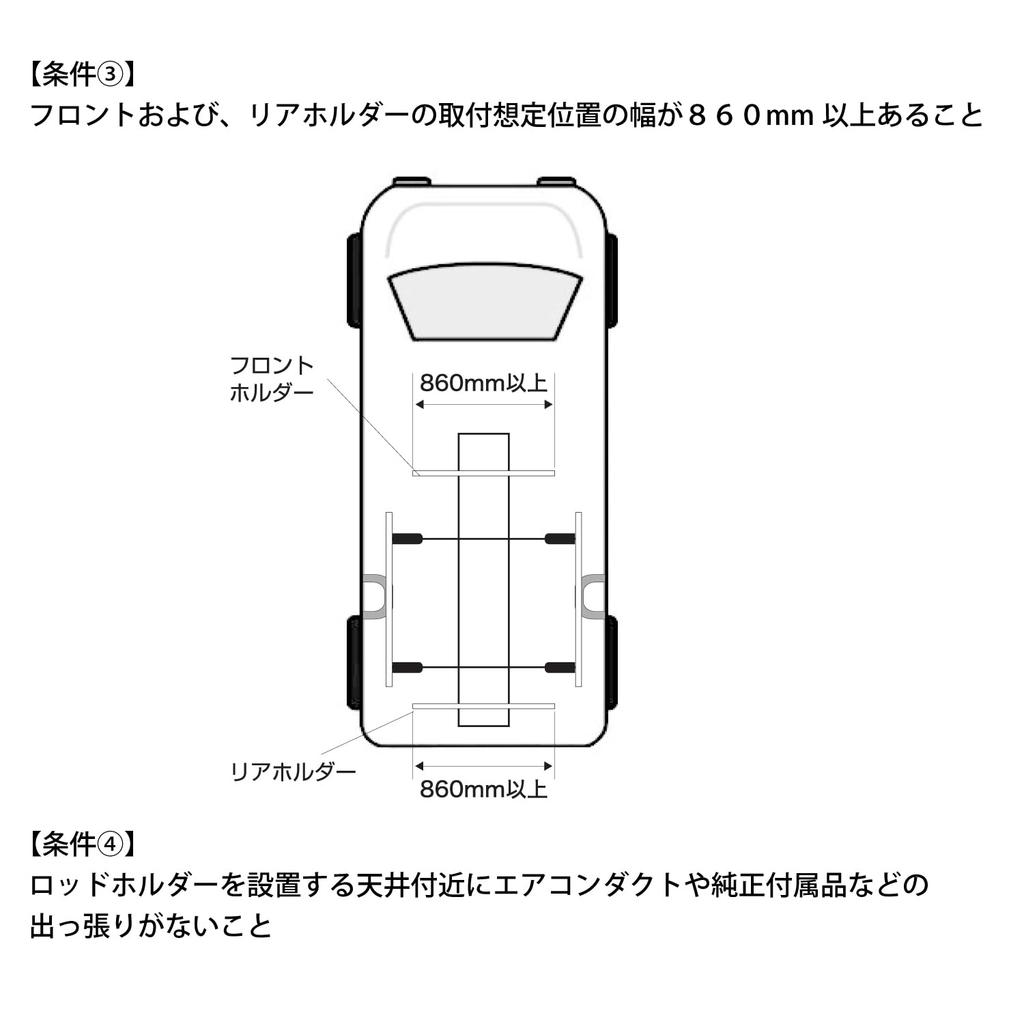 CARMATE Rod Holder inno Optional Mounting Grip Adapter Set and IF62 (Left Right)
