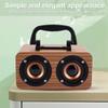 Retro Wooden Wireless   Speaker Portable Music Player for Mobile Phone PC
