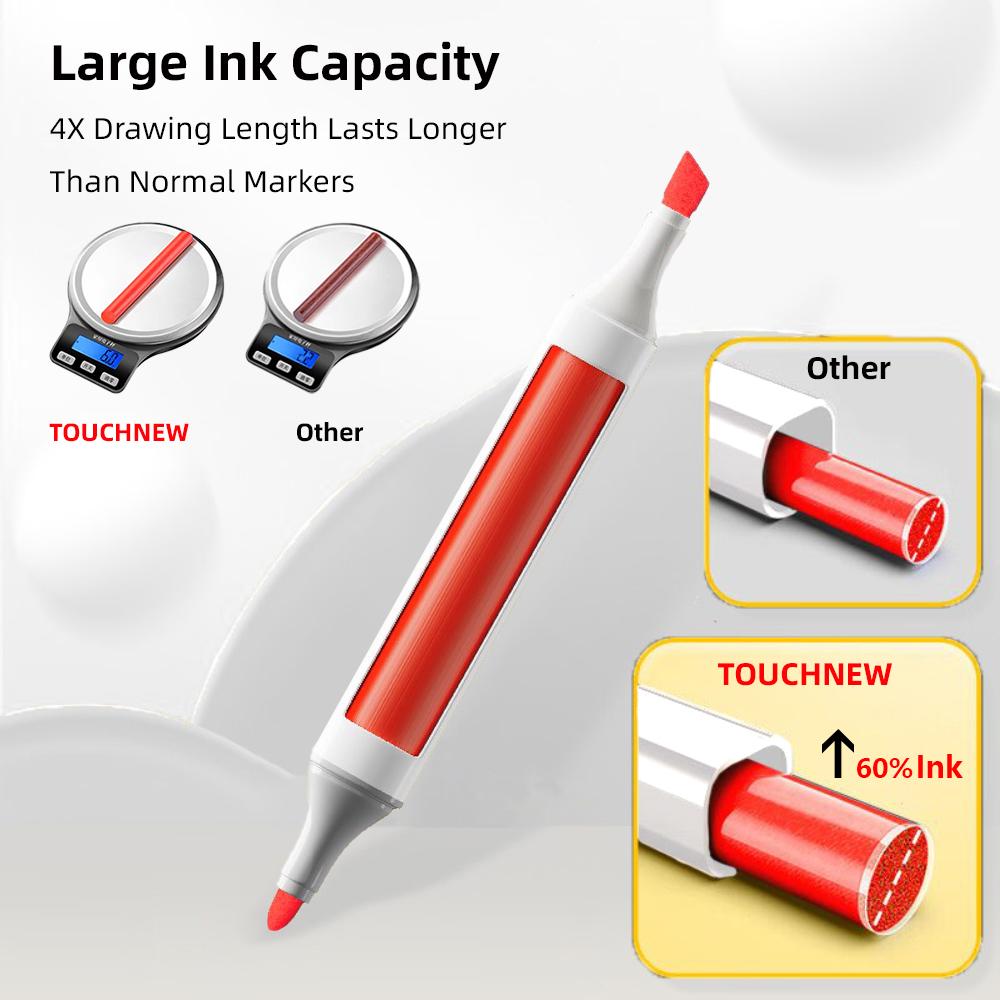 TOUCHNEW 40/60/80/168 Colors COPIC Alcohol Makrers Set Drawing Markers Dual Tip Permanent Sketch Markers Manga Art Supplies