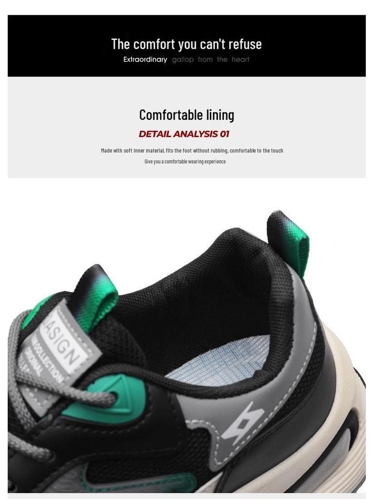 2025 Men's Breathable Mesh Sport Casual Dad Shoes - Odor & Wear-Resistant, Thick-Soled, Versatile Summer Style