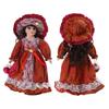 Collectible Victorian Doll Porcelain Doll Ceramic Female Doll Delicate Realistic Doll Desk Display Centerpieces