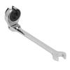 Flexible Head Gear Wrench 10mm 72 Teeth for Flare Nuts, Flex Gear Wrench, Flex Head Ratchet Combination Wrench for Fuel, Brake, and Air Conditioning P