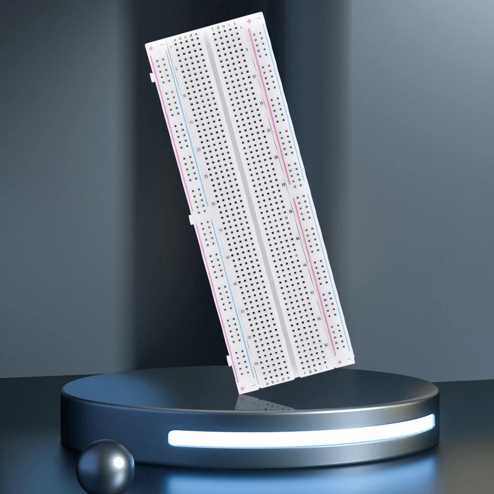 10-1PCS Breadboard 830 Point Solderless PCB Bread Board MB-102 MB102 Test Develop 200 Jacks DIY White/Transparent with Packing