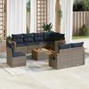 VidaXL Garden Lounge Set with Cushions 9 Pcs, Patio Sofas, Furniture Set, Outdoor Terrace Furniture, Grey 3227013