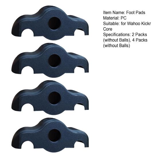 2/4 stuks Indoor Cycling Bike Voetkussentjes voor Wahoo Kickr Core Home Gym Fitness Bike Tennisbal Schokabsorberende Antislip Vloerbeschermer Balanskussentjes Kit
