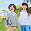 Dudu Family Kids' Pure Cotton Long Sleeve Polo T-Shirt