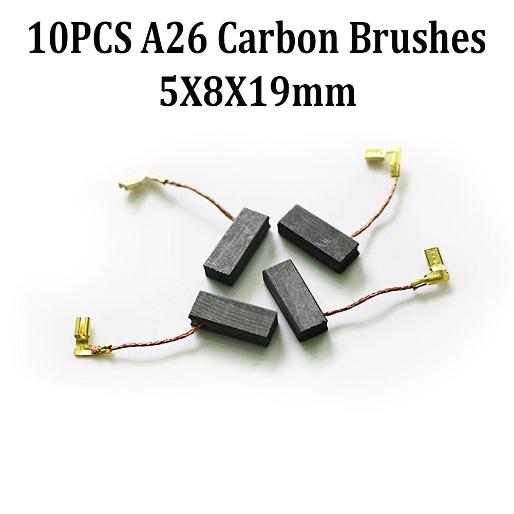 10 Pcs Motor Carbon Brushes For Electric Motor Tool Repair