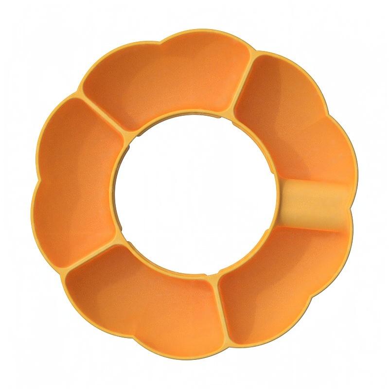 

Reusable Silicone Snack Bowl for Stanley Cup Snack Plate Snack Box Cup Holder Outdoor Activities Cup Accessories оранжевый