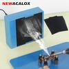 NEWACALOX Soldering Fan Smoke Absorber DIY Working Fan with 2Pcs Filter Sponge 110-240V Welding Fume Extractor for Soldering