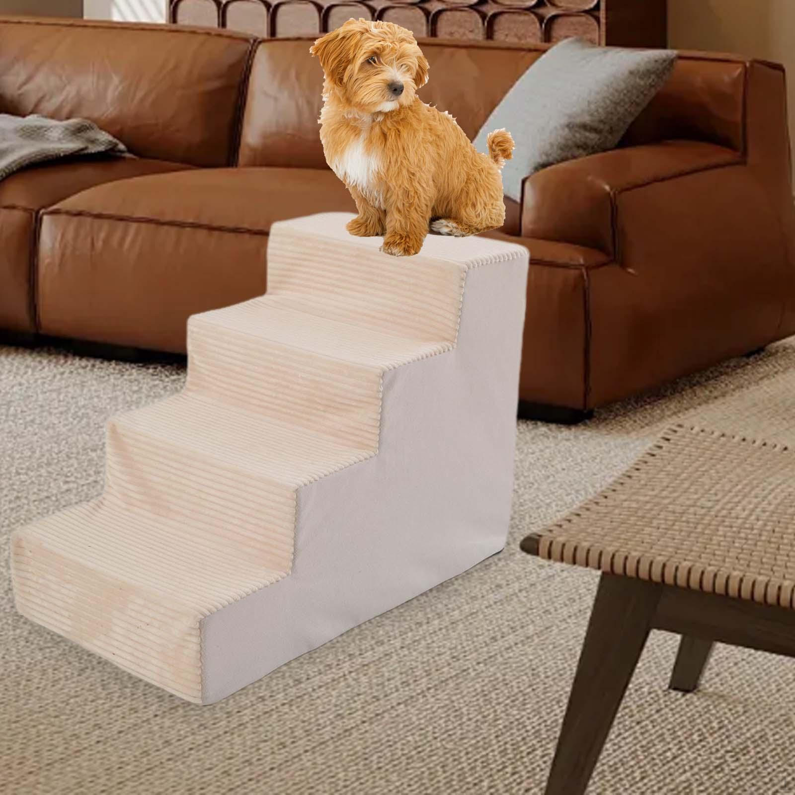 

4-х ярусные пандусы для собак, ступени с пологим уклоном, противоскользящие, устойчивые к царапинам, губка высокой плотности, универсальная для