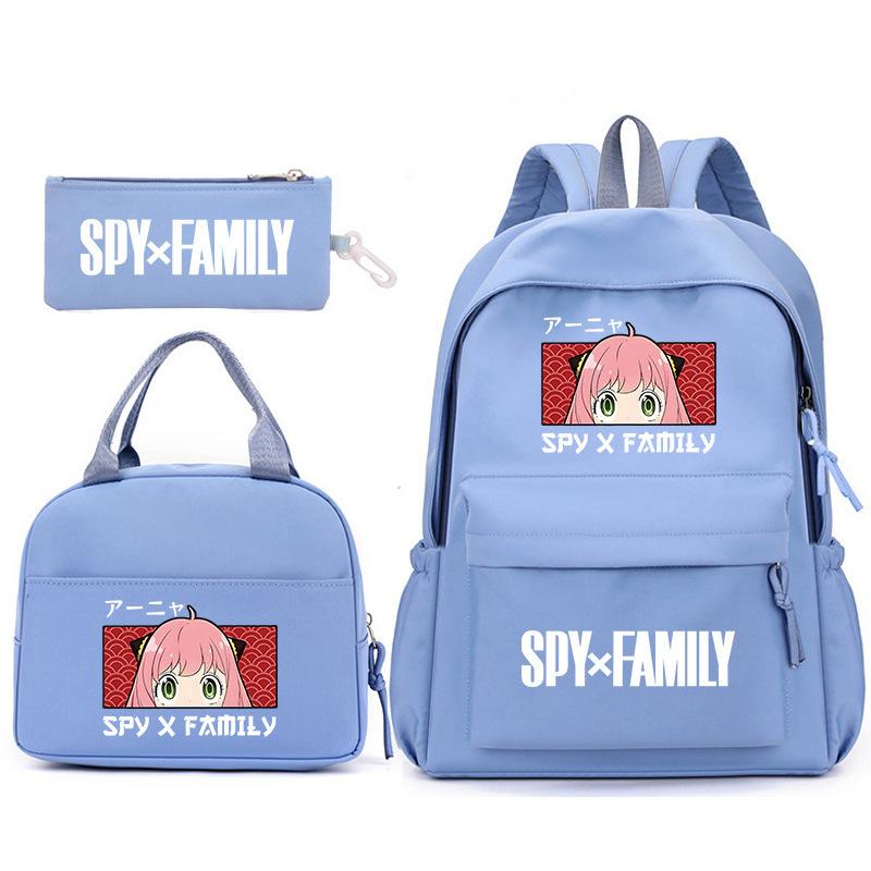 School Season Spy Playhouse Printed Backpack Pencil Bag Shoulder Bag Leisure Primary And Secondary School Students Schoolbag
